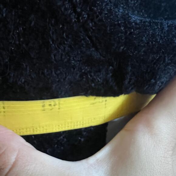 Vintage Julia Kim Black Patchwork Jacket Boho Artsy Art To Wear Retro Medium - Picture 5 of 5